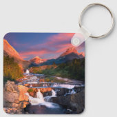 山 | Glacier National Park, Montana キーホルダー (裏面)