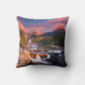 山 | Glacier National Park, Montana クッション (裏面)