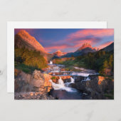 山 | Glacier National Park, Montana サンキューカード (正面/裏面)