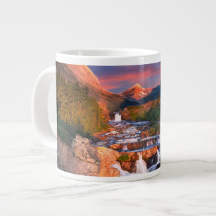 山   Glacier National Park, Montana ジャンボコーヒーマグカップ