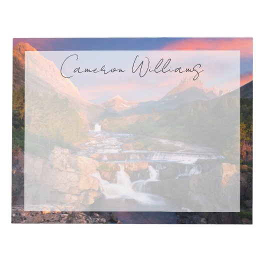 山 | Glacier National Park, Montana ノートパッド (正面)