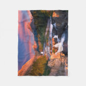 山 | Glacier National Park, Montana フリースブランケット (正面)
