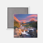 山 | Glacier National Park, Montana マグネット (正面/裏面)