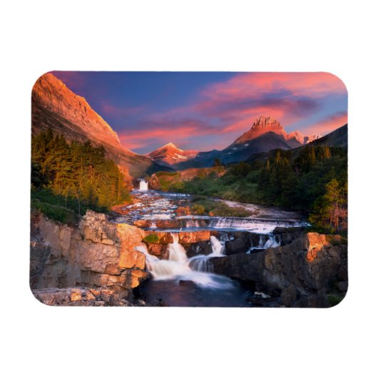 山 | Glacier National Park, Montana マグネット (横)