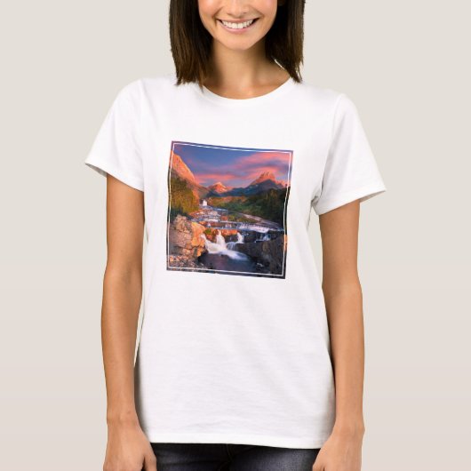山 | Glacier National Park, Montana Tシャツ (正面)