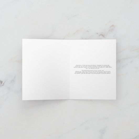 山 | His 結婚's Vows Keepsake Card カード (内部)