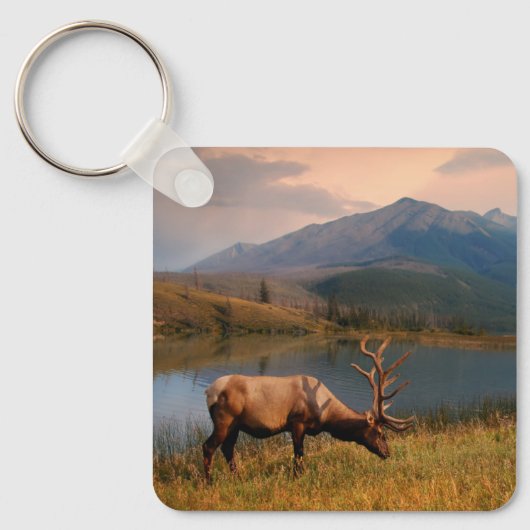 山 | Jacques Mountain Range Alberta Canada キーホルダー (正面)