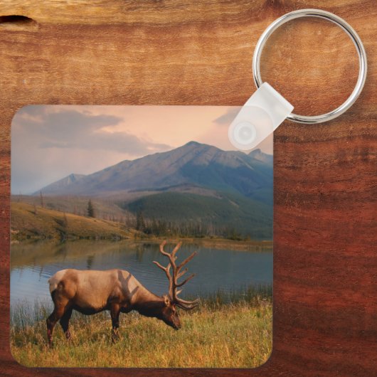 山 | Jacques Mountain Range Alberta Canada キーホルダー (裏面)