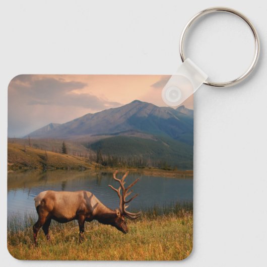 山 | Jacques Mountain Range Alberta Canada キーホルダー (裏面)