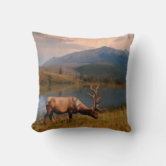 山 | Jacques Mountain Range Alberta Canada クッション (正面)