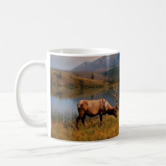 山 | Jacques Mountain Range Alberta Canada コーヒーマグカップ (左)