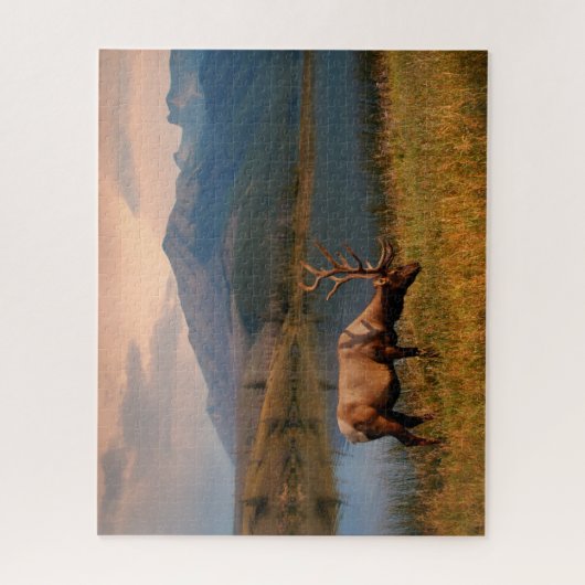 山 | Jacques Mountain Range Alberta Canada ジグソーパズル (縦)