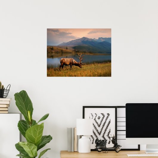 山 | Jacques Mountain Range Alberta Canada ポスター (ホームオフィス)