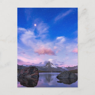 山 Matterhorn & Lake Stellisee ポストカード