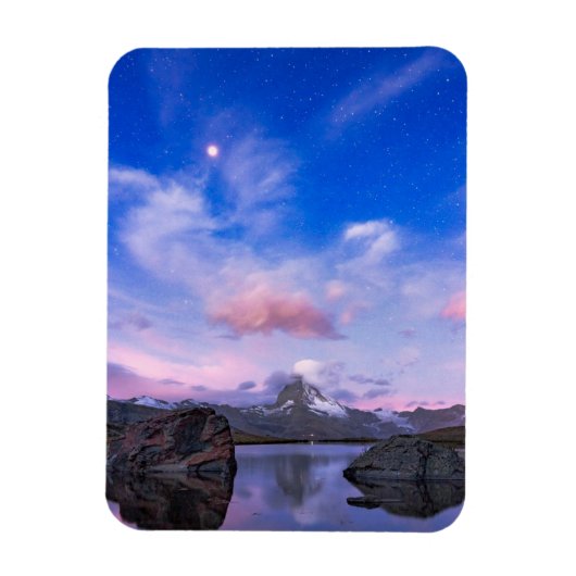 山 | Matterhorn & Lake Stellisee マグネット (縦)