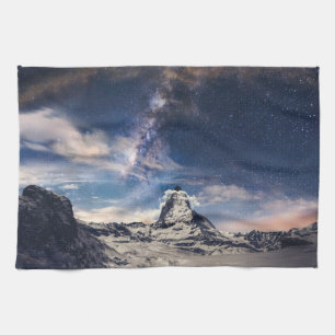 山 Matterhorn Zermattスイス キッチンタオル