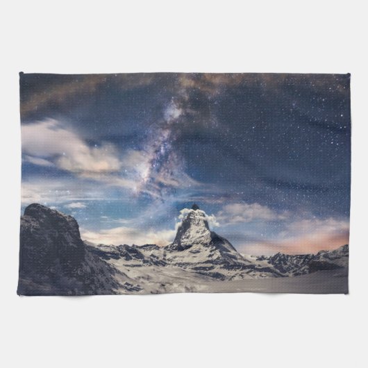 山 | Matterhorn Zermattスイス キッチンタオル (横)