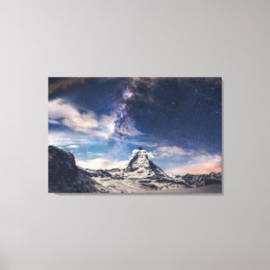 山 | Matterhorn Zermattスイス キャンバスプリント (正面)