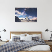 山 | Matterhorn Zermattスイス キャンバスプリント (インサイチュ (寝室))
