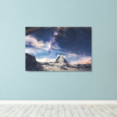 山 | Matterhorn Zermattスイス キャンバスプリント (インサイチュ (ウッドフロア))