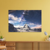 山 | Matterhorn Zermattスイス キャンバスプリント (インサイチュ (リビング))