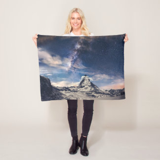 山 | Matterhorn Zermattスイス フリースブランケット