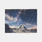 山 | Matterhorn Zermattスイス フリースブランケット (正面(横))
