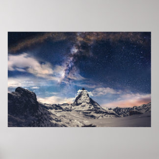 山 | Matterhorn Zermattスイス ポスター