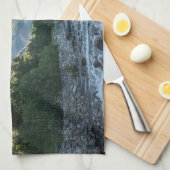 山 Mont Blanc Massif，イタリア キッチンタオル (四つ折り)