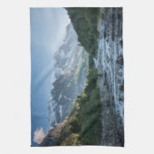 山 Mont Blanc Massif，イタリア キッチンタオル (縦)