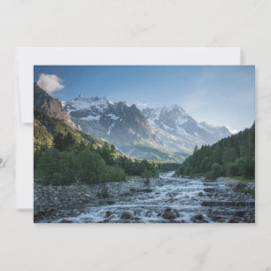山 Mont Blanc Massif,イタリア サンキューカード