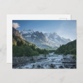 山 Mont Blanc Massif,イタリア ポストカード (正面/裏面)