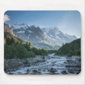 山 Mont Blanc Massif,イタリア マウスパッド (正面)