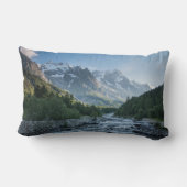 山 Mont Blanc Massif，イタリア ランバークッション (裏面)