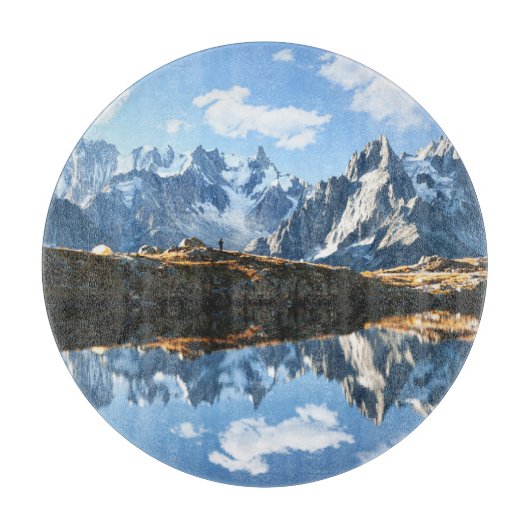 山 Mont Blanc Massif,フランス カッティングボード (正面)