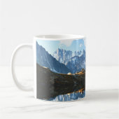 山 Mont Blanc Massif，フランス コーヒーマグカップ (左)