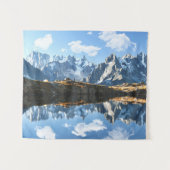 山 Mont Blanc Massif，フランス タペストリー (正面(横))