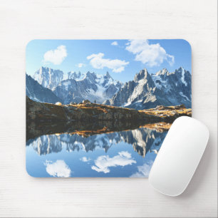 山 Mont Blanc Massif，フランス マウスパッド