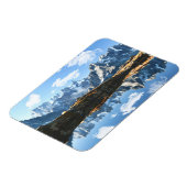 山 Mont Blanc Massif，フランス マグネット (左側)