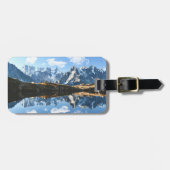山 Mont Blanc Massif，フランス ラゲッジタグ (正面横)