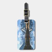 山 Mont Blanc Massif，フランス ラゲッジタグ (正面縦)