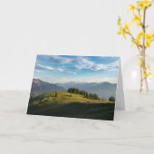 山 | Spitzingsee湖,スイスアルプス カード (黄色い花)