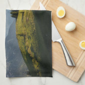 山 | Spitzingsee湖，スイスアルプス キッチンタオル (四つ折り)