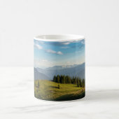 山 | Spitzingsee湖,スイスアルプス コーヒーマグカップ (中央)