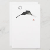 山、Sumi-e 便箋 (正面/裏面)