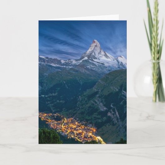 山 | The Matterhorn, Zermatt, Swiss Alps カード (正面)