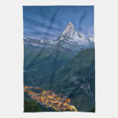 山 | The Matterhorn, Zermatt, Swiss Alps キッチンタオル (縦)