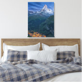 山 | The Matterhorn, Zermatt, Swiss Alps キャンバスプリント (インサイチュ (寝室))