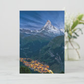 山 | The Matterhorn, Zermatt, Swiss Alps サンキューカード (スタンド正面)