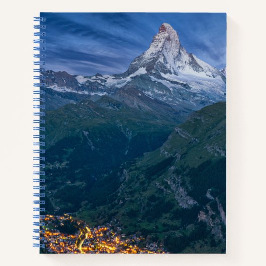 山 | The Matterhorn, Zermatt, Swiss Alps ノートブック (正面)